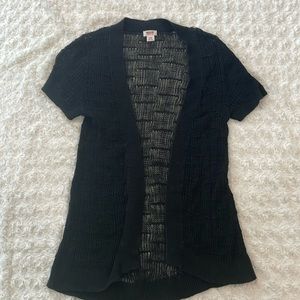 Black short sleeve sweater. Size M